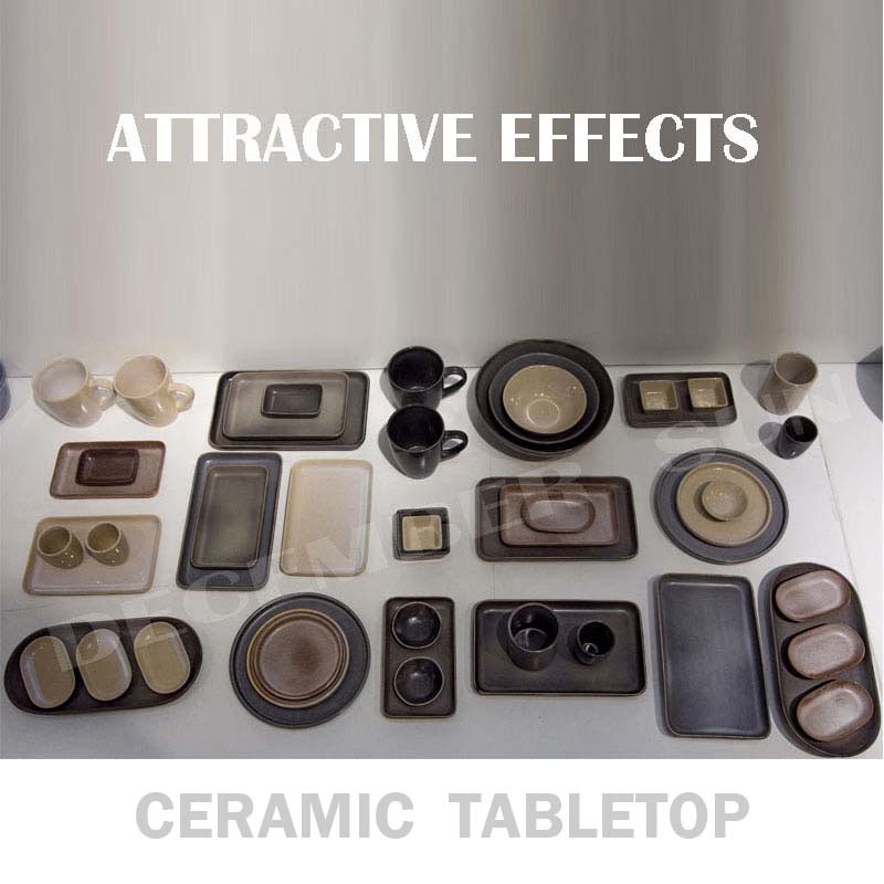 Great varieties stone ceramic tabletop set