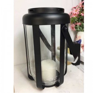 Hot sell metal glass small lantern
