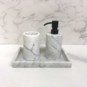 High quality marble bathroom accessories set